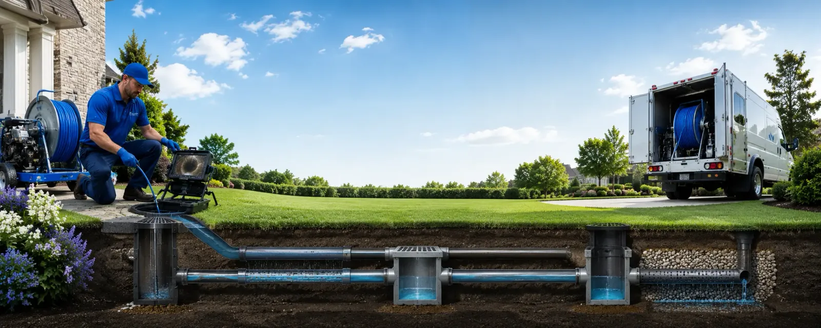 Outdoor drain cleaning information for Meriden, KS
